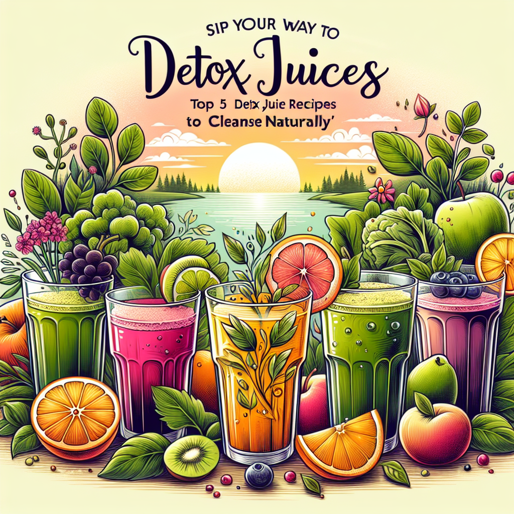 Sip Your Way to Wellness: Top 5 Detox Juice Recipes to Cleanse Naturally