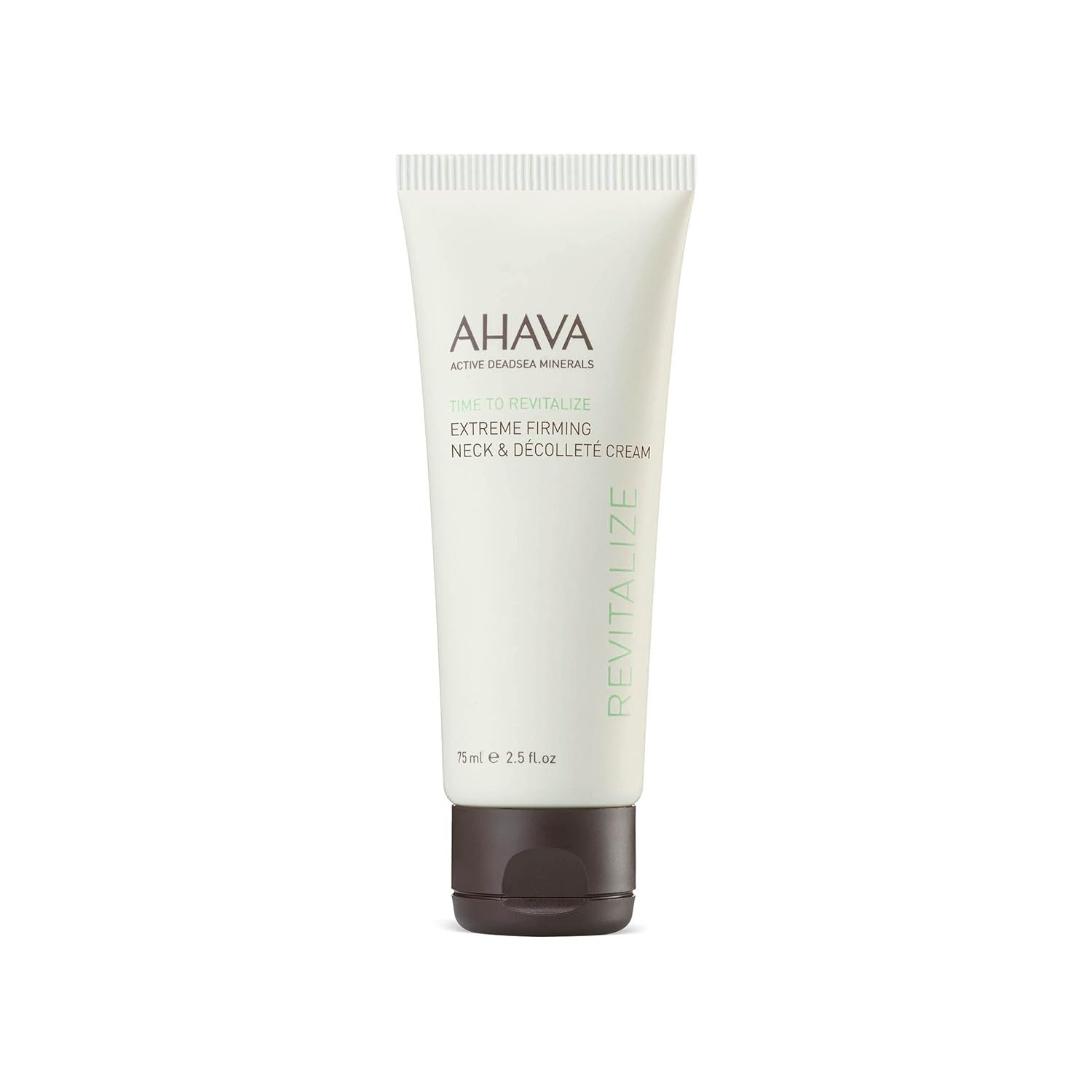 AHAVA Time To Revitalize Extreme Firming Neck & Décolleté Cream – Promotes Firmness, Nourishes & Softens, Reduce Signs of Aging, includes Osmoter, Resveratrol, Goji Berry & Matrixyl 3000, 2.5 Fl.Oz
