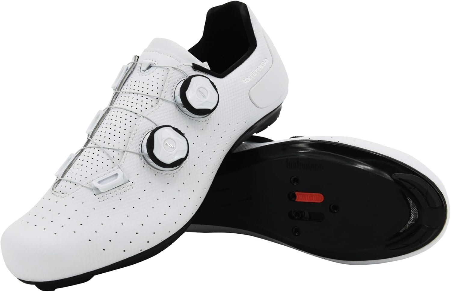 Tommaso Strada Mens SPD & Peloton Shoes—2 in 1 Cycling Shoes—Install Your Own Delta or SPD Cleats for Road Bikes, Indoor Cycles or Most Mens Bicycles—Explore Bike Accessories