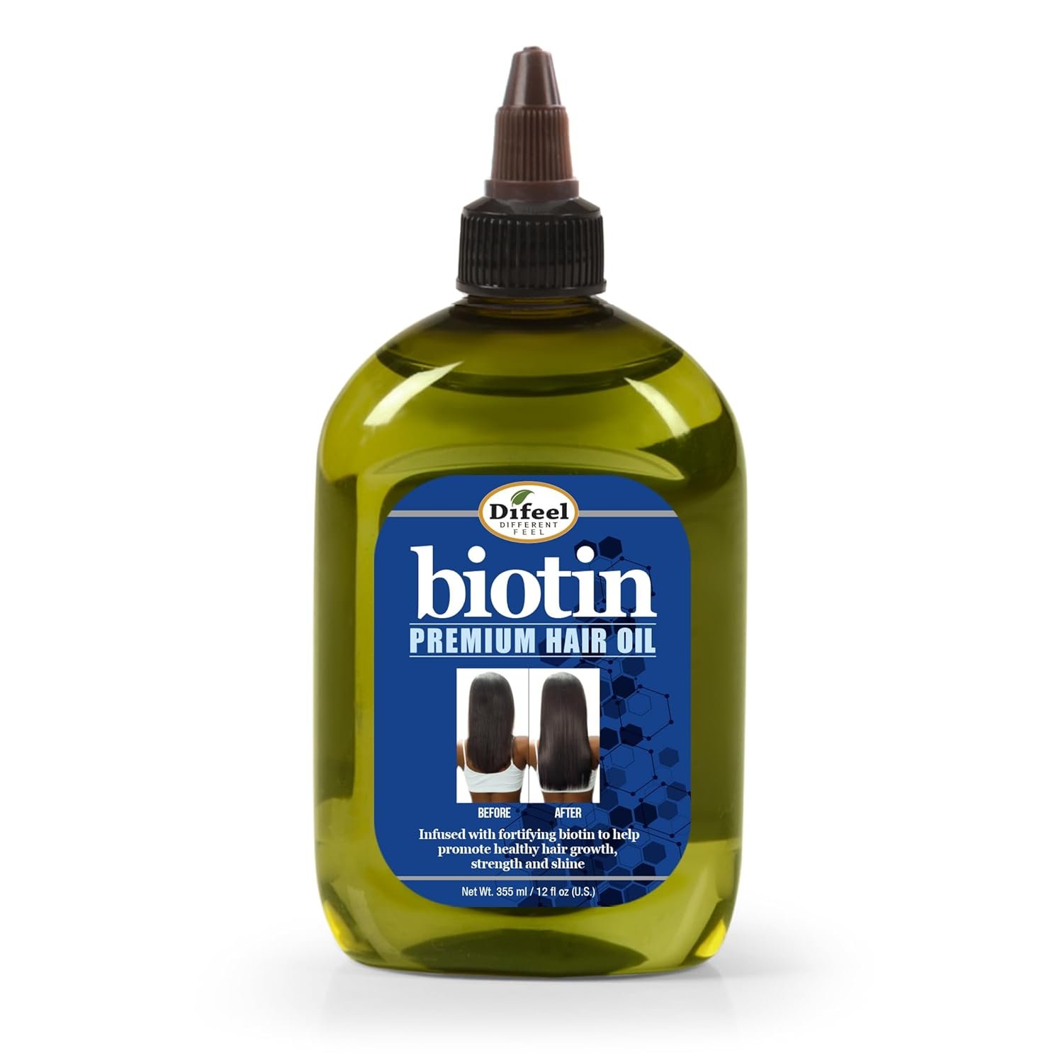 Difeel Biotin Premium Hair Oil – Large 12 oz.