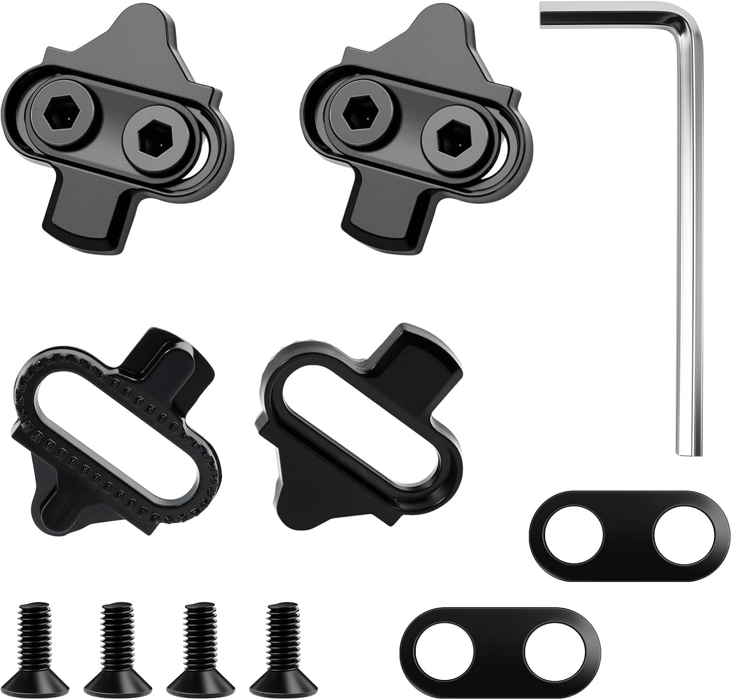 Bike Cleats,Bicycle Shoes Cleats Converting Adapters for Spinning Indoor Cycling and Mountain Biking Bicycle Cleat for Men and Women