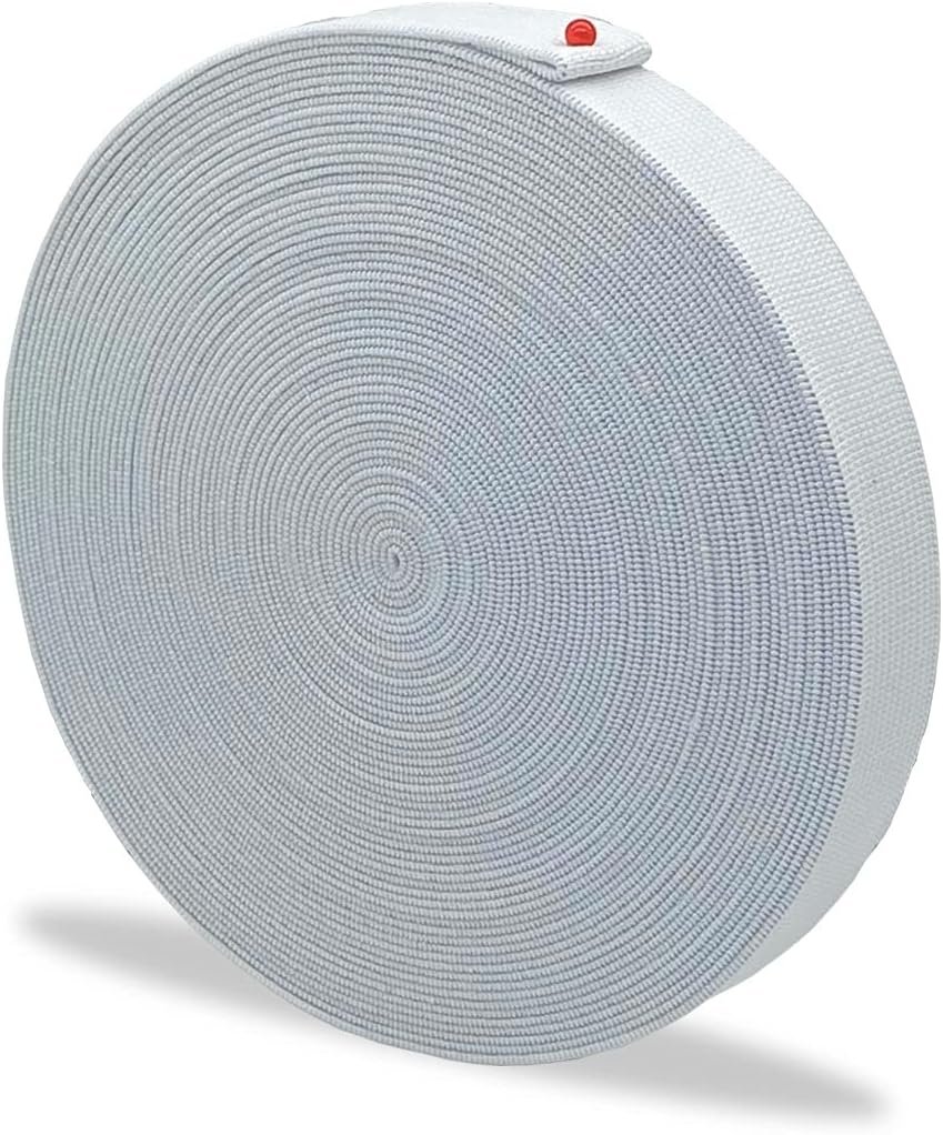 3/4 Inch x 12 Yards White Elastic Sewing Bands Knit Elastic Spool (0.75Inch)